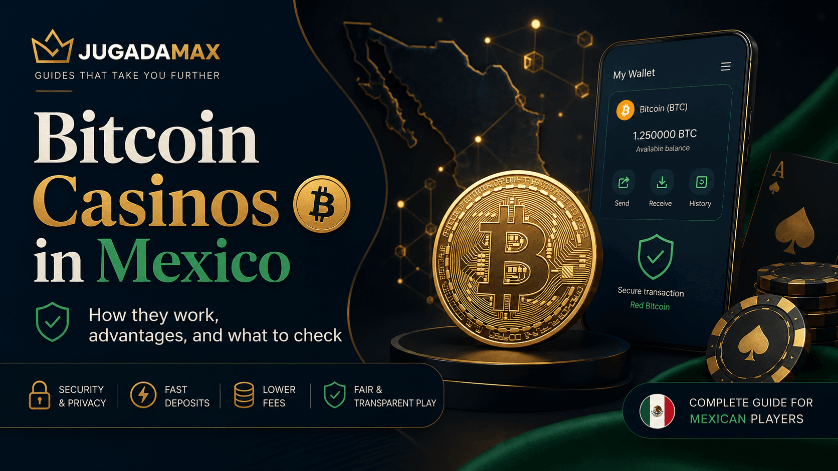 Bitcoin casinos in Mexico — English editorial guide illustration